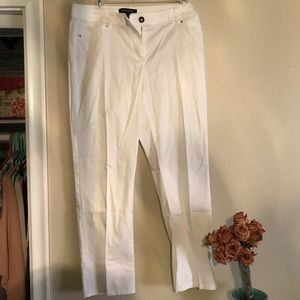 WHBM white capris